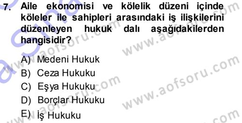 Çalışma İlişkileri Dersi Ara Sınavı Deneme Sınav Soruları 7. Soru