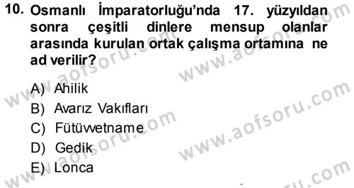 Çalışma İlişkileri Dersi 2014 - 2015 Yılı (Vize) Ara Sınav Soruları 10. Soru