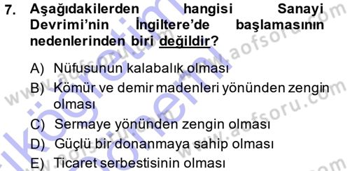 Çalışma İlişkileri Dersi 2014 - 2015 Yılı (Vize) Ara Sınav Soruları 7. Soru