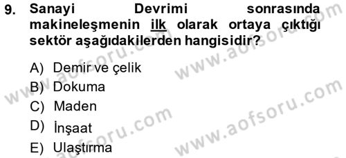 Çalışma İlişkileri Dersi Ara Sınavı Deneme Sınav Soruları 9. Soru