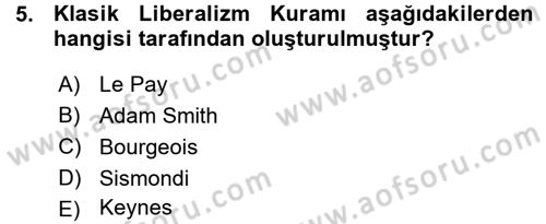 Çalışma İlişkileri Dersi 2015 - 2016 Yılı (Vize) Ara Sınav Soruları 5. Soru