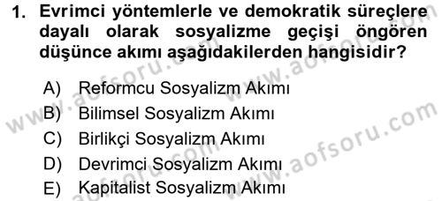 Çalışma İlişkileri Dersi 2015 - 2016 Yılı Tek Ders Sınav Soruları 1. Soru