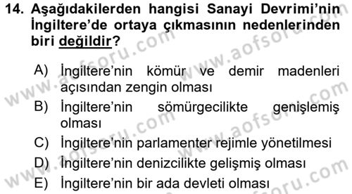 Çalışma İlişkileri Dersi 2016 - 2017 Yılı (Vize) Ara Sınav Soruları 14. Soru