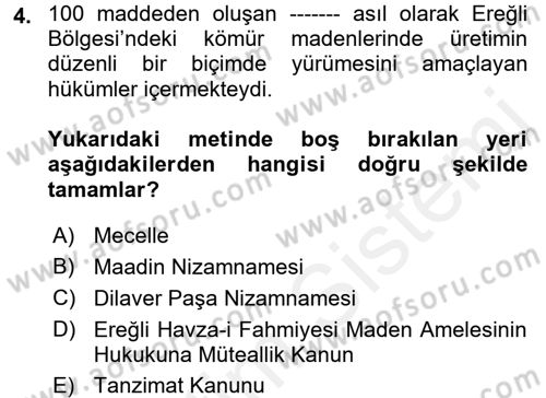 Çalışma İlişkileri Dersi 2017 - 2018 Yılı 3 Ders Sınav Soruları 4. Soru
