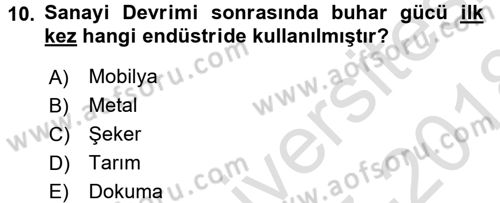 Çalışma İlişkileri Dersi Ara Sınavı Deneme Sınav Soruları 10. Soru