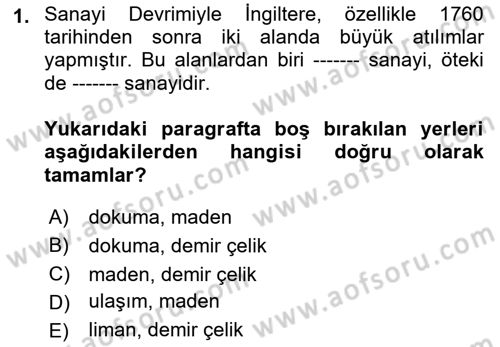 Çalışma İlişkileri Dersi 2022 - 2023 Yılı (Final) Dönem Sonu Sınav Soruları 1. Soru