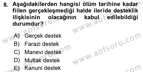 İş Sağlığı ve Güvenliği Dersi 2017 - 2018 Yılı 3 Ders Sınav Soruları 8. Soru
