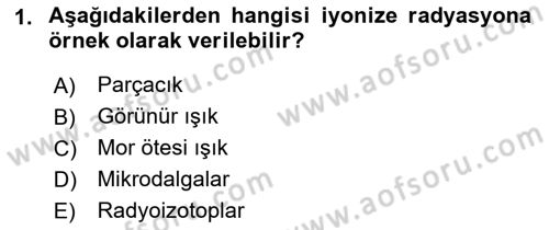 İş Sağlığı ve Güvenliği Dersi 2018 - 2019 Yılı (Vize) Ara Sınav Soruları 1. Soru