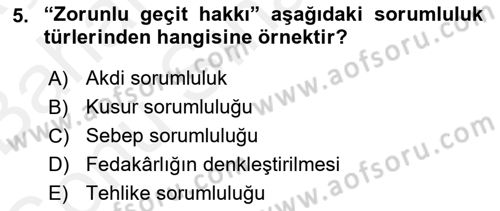 İş Sağlığı ve Güvenliği Dersi 2018 - 2019 Yılı (Final) Dönem Sonu Sınav Soruları 5. Soru