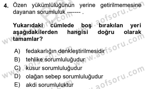 İş Sağlığı ve Güvenliği Dersi 2023 - 2024 Yılı (Final) Dönem Sonu Sınav Soruları 4. Soru