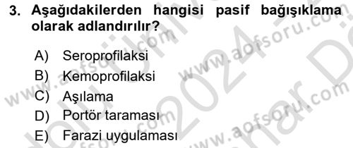 İş Sağlığı ve Güvenliği Dersi 2024 - 2025 Yılı (Vize) Ara Sınav Soruları 3. Soru