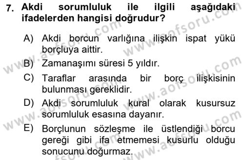 İş Sağlığı ve Güvenliği -x Dersi 2018 - 2019 Yılı 3 Ders Sınav Soruları 7. Soru
