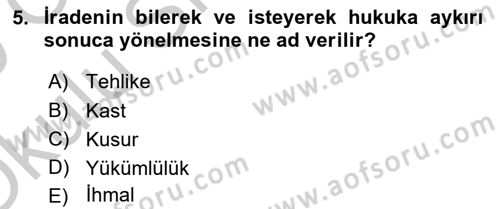 İş Sağlığı ve Güvenliği -x Dersi 2018 - 2019 Yılı Yaz Okulu Sınav Soruları 5. Soru