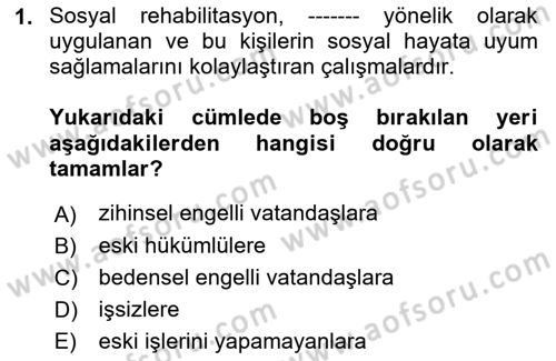 İş Sağlığı ve Güvenliği -x Dersi 2021 - 2022 Yılı (Vize) Ara Sınav Soruları 1. Soru