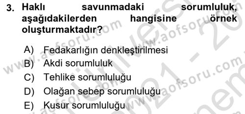 İş Sağlığı ve Güvenliği -x Dersi 2021 - 2022 Yılı (Final) Dönem Sonu Sınav Soruları 3. Soru