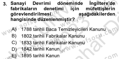 İş Sağlığı ve Güvenliği -x Dersi 2023 - 2024 Yılı (Vize) Ara Sınav Soruları 3. Soru