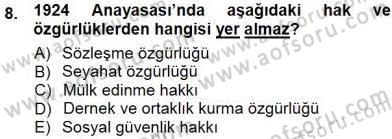 Çalışma İlişkileri Tarihi Dersi 2012 - 2013 Yılı (Final) Dönem Sonu Sınav Soruları 8. Soru