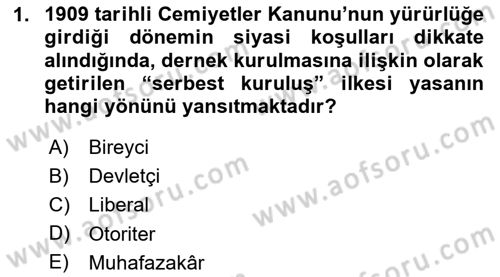 Çalışma İlişkileri Tarihi Dersi 2023 - 2024 Yılı Yaz Okulu Sınav Soruları 1. Soru