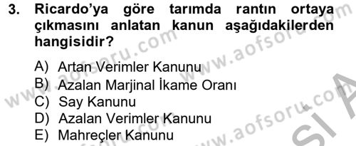 Gelir Dağılımı ve Yoksulluk Dersi 2012 - 2013 Yılı (Final) Dönem Sonu Sınav Soruları 3. Soru