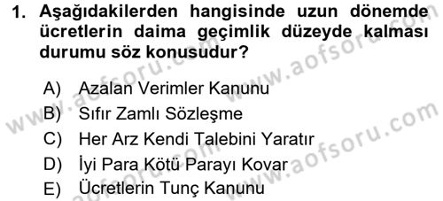 Gelir Dağılımı ve Yoksulluk Dersi 2016 - 2017 Yılı (Vize) Ara Sınav Soruları 1. Soru