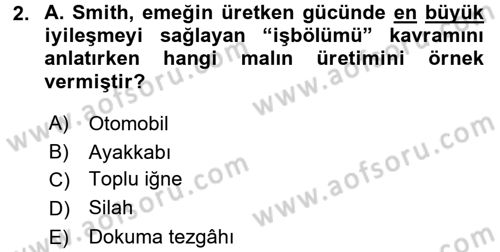 Gelir Dağılımı ve Yoksulluk Dersi 2016 - 2017 Yılı (Vize) Ara Sınav Soruları 2. Soru