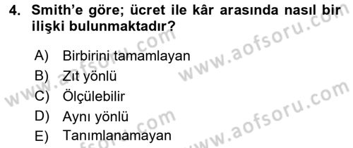 Gelir Dağılımı ve Yoksulluk Dersi 2018 - 2019 Yılı (Final) Dönem Sonu Sınav Soruları 4. Soru