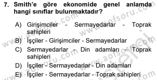 Gelir Dağılımı ve Yoksulluk Dersi 2023 - 2024 Yılı (Vize) Ara Sınav Soruları 7. Soru