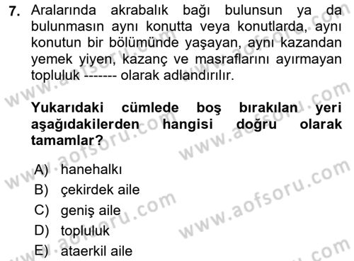 Gelir Dağılımı ve Yoksulluk Dersi 2023 - 2024 Yılı (Final) Dönem Sonu Sınav Soruları 7. Soru