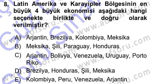 İstihdam ve İşsizlik Dersi 2015 - 2016 Yılı (Final) Dönem Sonu Sınav Soruları 8. Soru