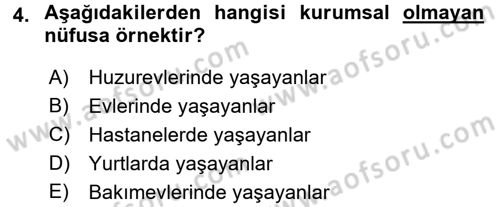 İstihdam ve İşsizlik Dersi 2017 - 2018 Yılı 3 Ders Sınav Soruları 4. Soru