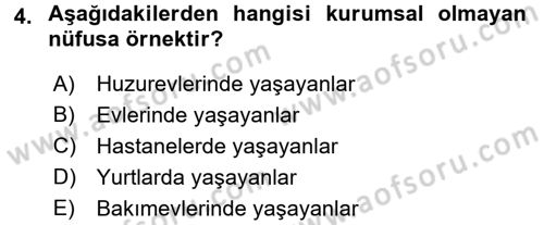 İstihdam ve İşsizlik Dersi 2017 - 2018 Yılı (Vize) Ara Sınav Soruları 4. Soru