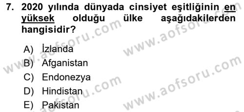 İstihdam ve İşsizlik Dersi 2022 - 2023 Yılı (Final) Dönem Sonu Sınav Soruları 7. Soru