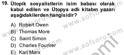 Sendikacılık Dersi 2013 - 2014 Yılı (Vize) Ara Sınav Soruları 19. Soru
