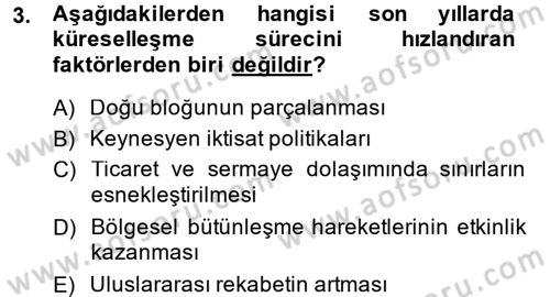 Sendikacılık Dersi 2014 - 2015 Yılı (Final) Dönem Sonu Sınav Soruları 3. Soru