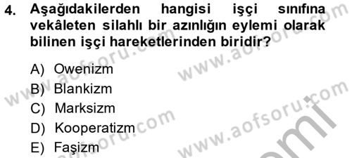 Sendikacılık Dersi 2014 - 2015 Yılı (Final) Dönem Sonu Sınav Soruları 4. Soru