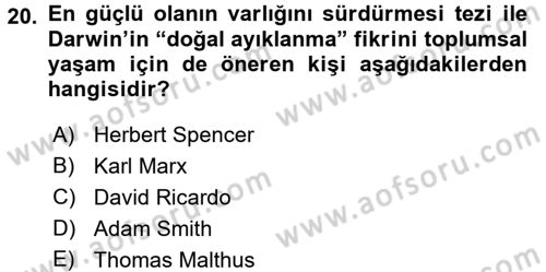 Sendikacılık Dersi 2015 - 2016 Yılı (Vize) Ara Sınav Soruları 20. Soru