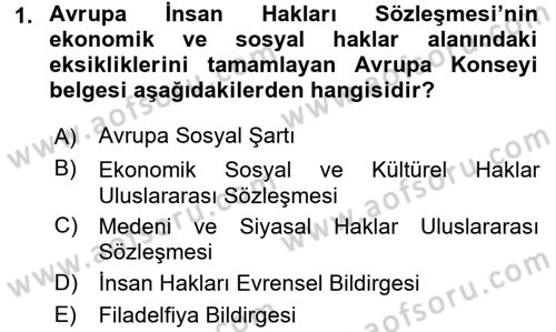 Sendikacılık Dersi 2015 - 2016 Yılı (Final) Dönem Sonu Sınav Soruları 1. Soru