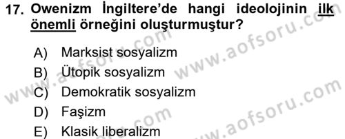 Sendikacılık Dersi 2015 - 2016 Yılı (Final) Dönem Sonu Sınav Soruları 17. Soru
