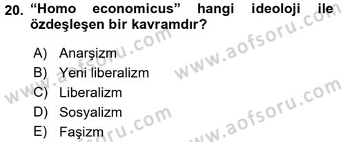 Sendikacılık Dersi 2017 - 2018 Yılı (Vize) Ara Sınav Soruları 20. Soru