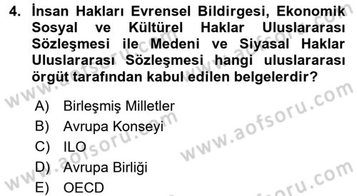 Sendikacılık Dersi 2017 - 2018 Yılı (Final) Dönem Sonu Sınav Soruları 4. Soru