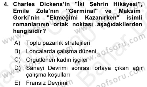 Sendikacılık Dersi 2018 - 2019 Yılı (Vize) Ara Sınav Soruları 4. Soru