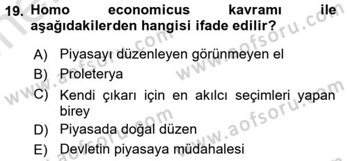 Sendikacılık Dersi 2023 - 2024 Yılı (Vize) Ara Sınav Soruları 19. Soru