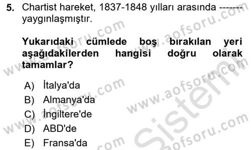 Sendikacılık Dersi 2023 - 2024 Yılı (Final) Dönem Sonu Sınav Soruları 5. Soru