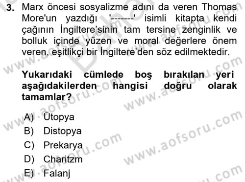 Sendikacılık Dersi 2024 - 2025 Yılı (Final) Dönem Sonu Sınav Soruları 3. Soru