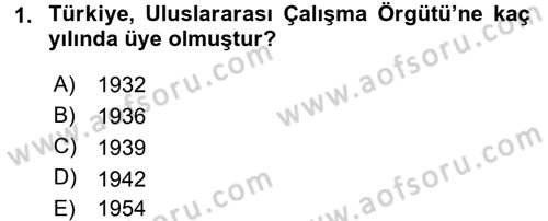 Uluslararası Sosyal Politika Dersi 2015 - 2016 Yılı (Final) Dönem Sonu Sınav Soruları 1. Soru