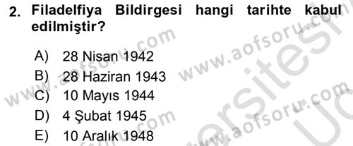Uluslararası Sosyal Politika Dersi 2018 - 2019 Yılı 3 Ders Sınav Soruları 2. Soru