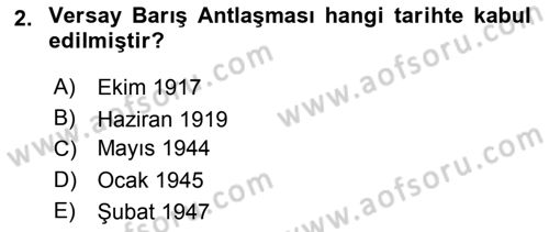 Uluslararası Sosyal Politika Dersi 2018 - 2019 Yılı (Final) Dönem Sonu Sınav Soruları 2. Soru