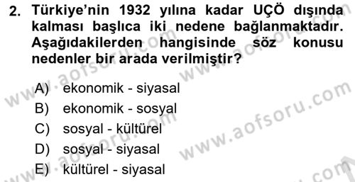 Uluslararası Sosyal Politika Dersi 2022 - 2023 Yılı Yaz Okulu Sınav Soruları 2. Soru