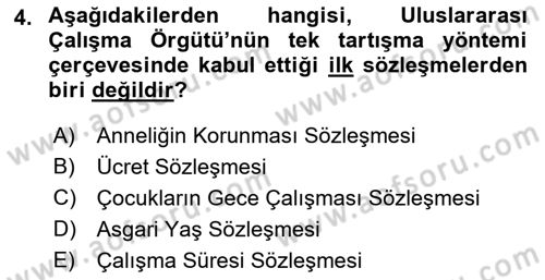 Uluslararası Sosyal Politika Dersi 2022 - 2023 Yılı Yaz Okulu Sınav Soruları 4. Soru