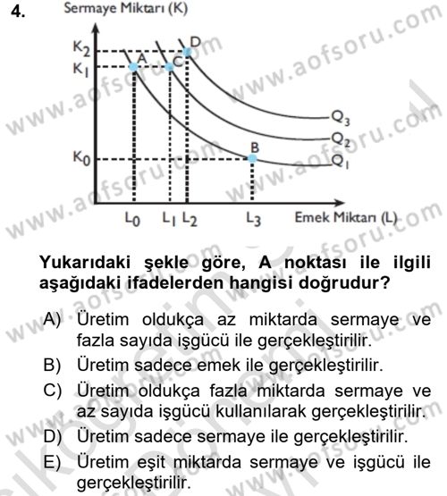Çalışma Ekonomisi Dersi 2015 - 2016 Yılı (Final) Dönem Sonu Sınav Soruları 4. Soru